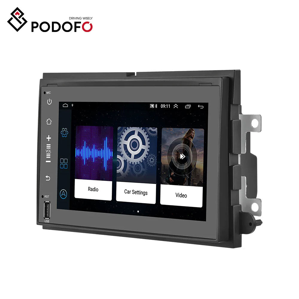 PODOFO Android 9.0 Car Radio Stereo 7 inch 1G + 16G for F150 F250 F350