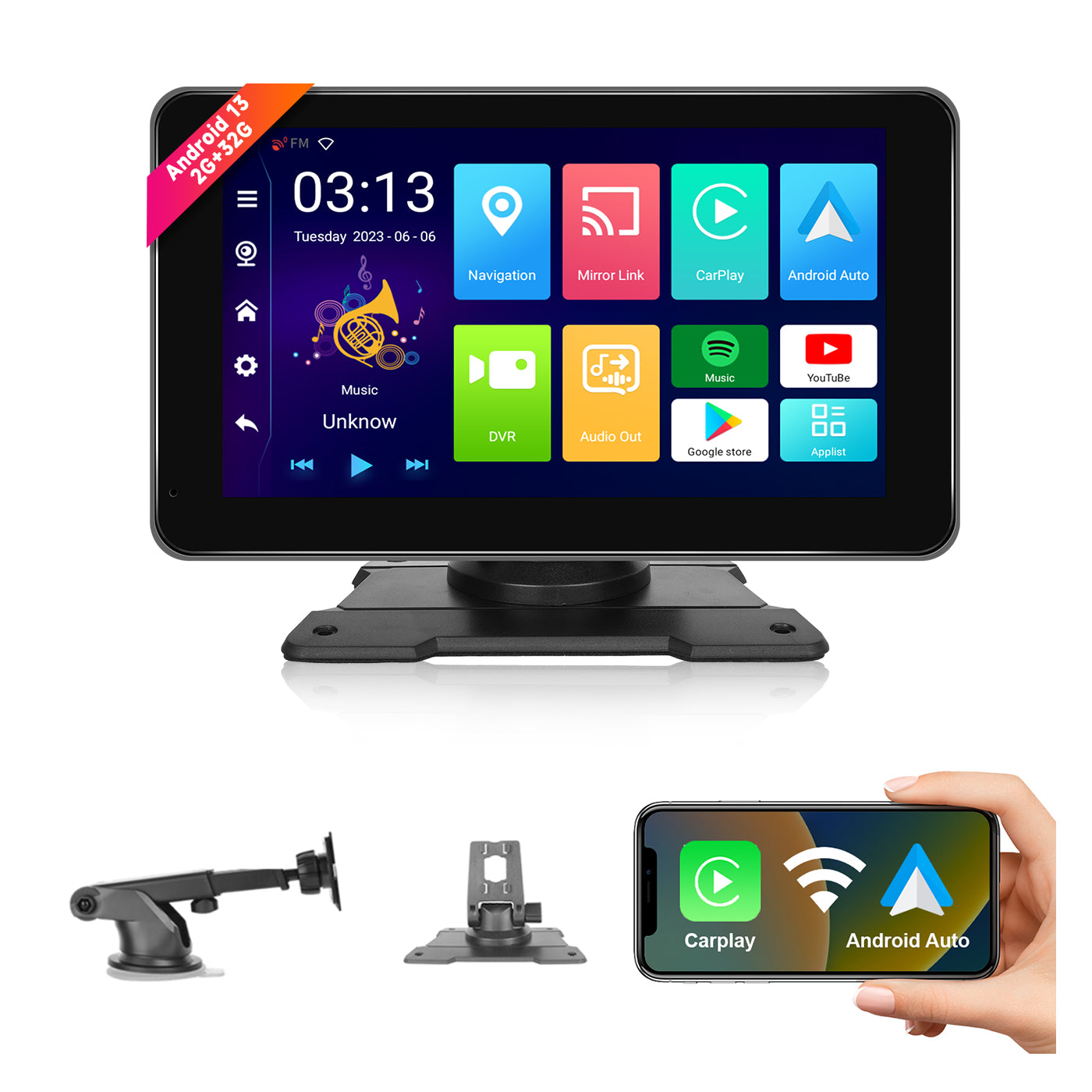 Stereo Multimedia 10 para C4 Lounge 2015 al 2019 con GPS - WiFi - Mirror  Link para Android/Iphone